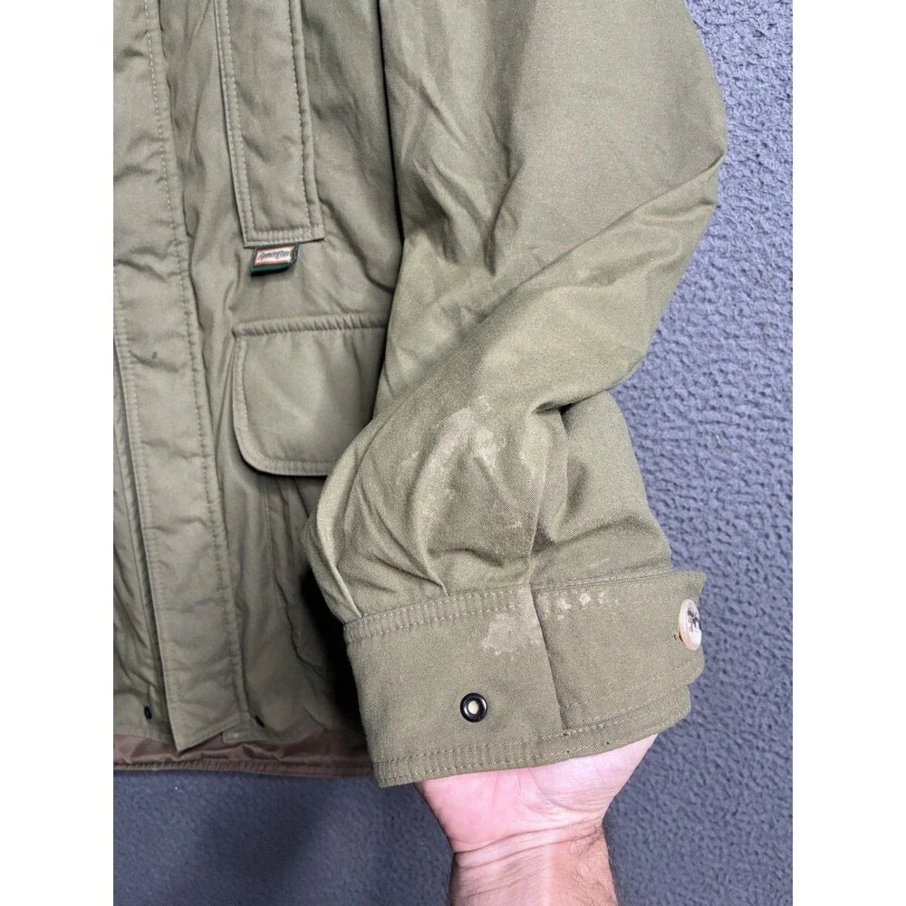 Remington Mens XL Insulated Removable Hood Outdoor GORE TEX Jacket Coat USA Made